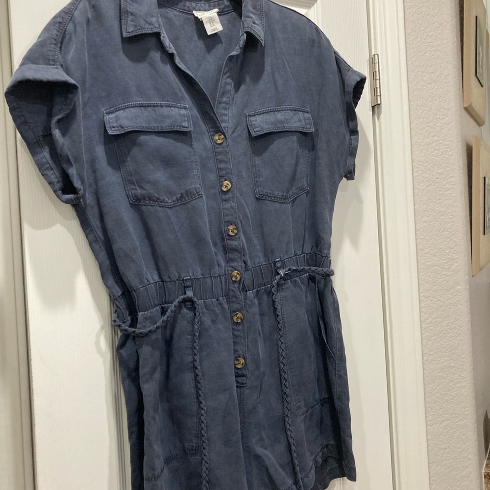 Nicole Miller Navy Blue one piece  shorts!